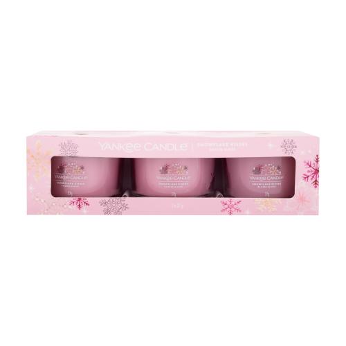 Yankee Candle Snowflake Kisses zestaw Świeczki zapachowe 3 x 37 g unisex