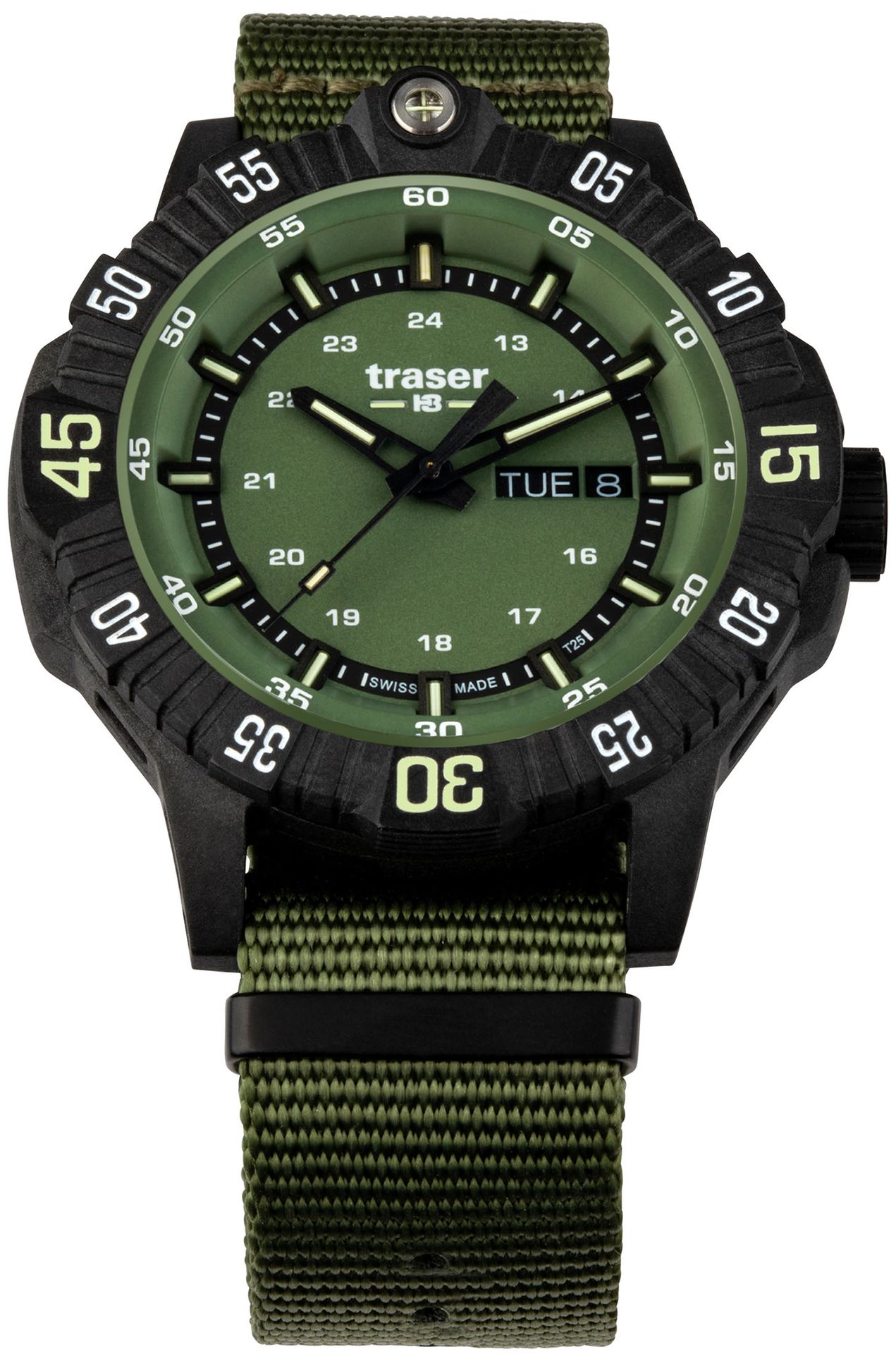 Zegarek Traser TS-110726 P99 Q Tactical Green NATO Strap