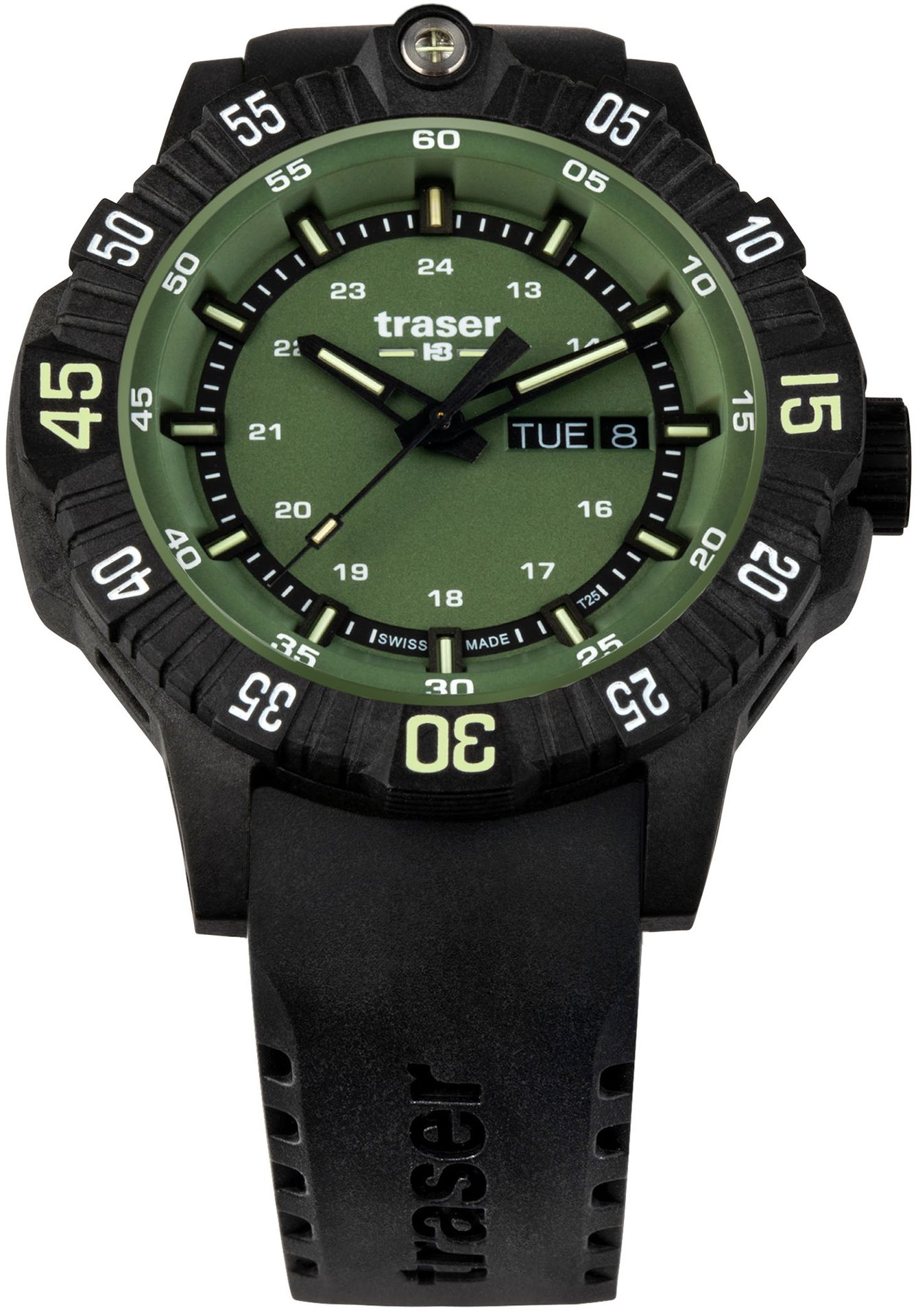 Zegarek Traser TS-110727 P99 Q Tactical Green Rubber Strap