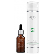 Apis Zabieg Eksfoliacja na zmarszczki, kwas ferulowy 40% zestaw 30 ml + 200 ml