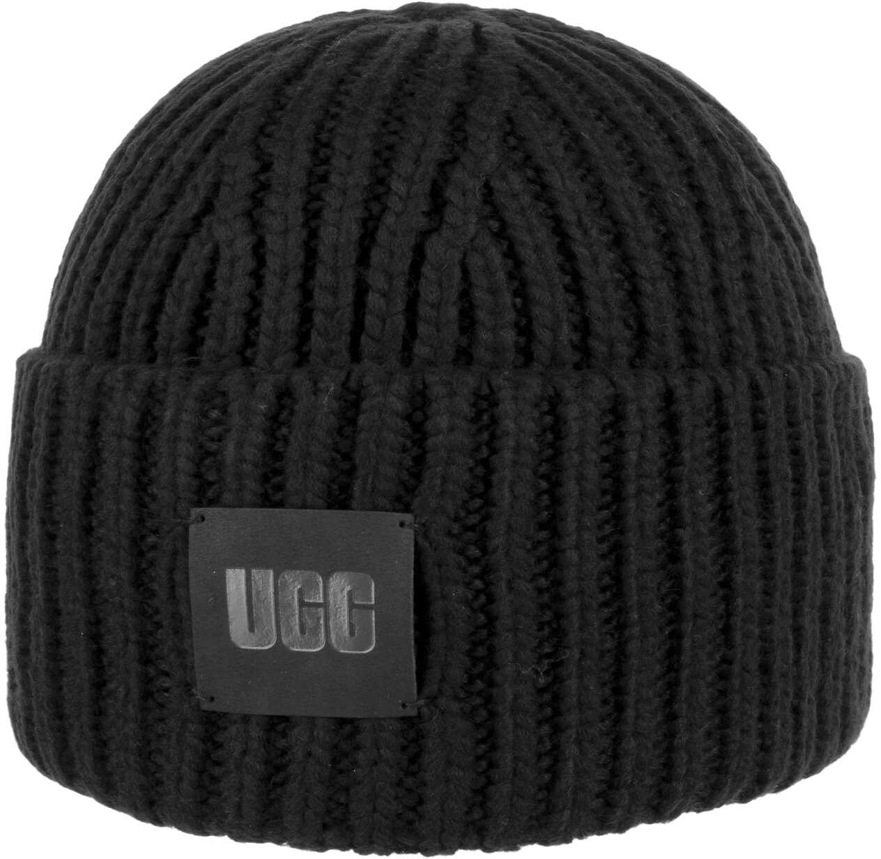 Czapka Beani Chunky Rib by UGG, czarny, One Size