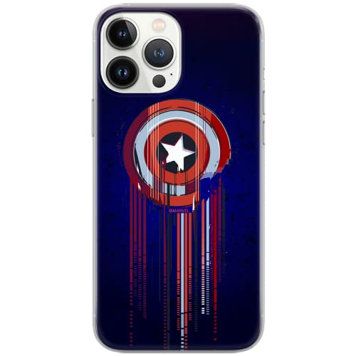Etui Kapitan Ameryka 017 Marvel Nadruk pełny Granatowy Producent: Samsung, Model: A50/A50s/A30s