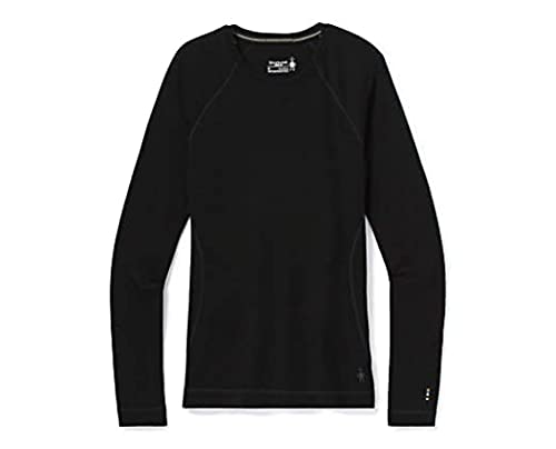 Smartwool Damskie topy Merino 250 Baselayer Crew w pudełku termiczne, czarne, XS