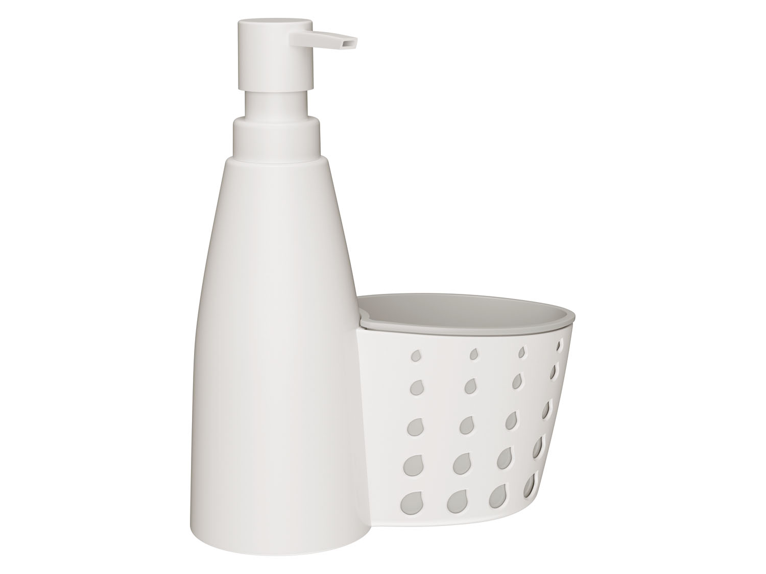 AquaPur Organizer plastikowy na przybory do zmywania (Z dozownikiem mydła)