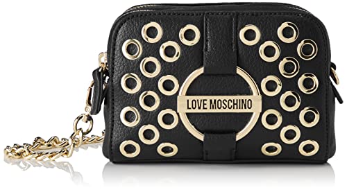 Love Moschino JC4344PP0FKD0000, Torba Na Ramię Kobieta, Czarny, Jeden rozmiar, Nero
