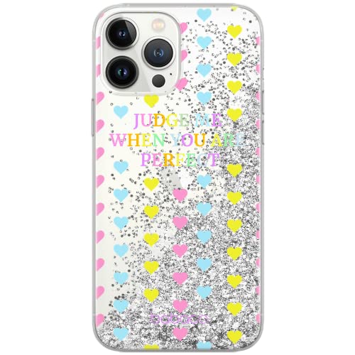 ERT GROUP etui na telefon Apple Iphone XS Max, case oryginalny i oficjalnie licencjonowany przez Babaco, wzór Judge me 001, optymalnie dopasowane, z efektem płynnego brokatu