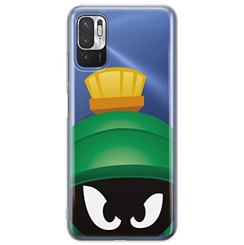 ERT GROUP etui na telefon Xiaomi REDMI NOTE 10 5G / POCO M3 PRO, case oryginalny i oficjalnie licencjonowany przez Looney Tunes, wzór Marwin 001, plecki z TPU częściowo przeźroczyste