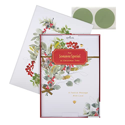 Hallmark Kartka świąteczna w pudełku dla kogoś specjalnego - klasyczny sezonowy wzór liści
