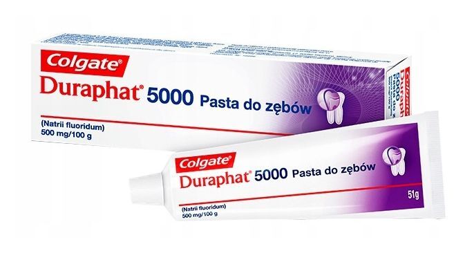 Фото - Зубна паста / ополіскувач Colgate Duraphat 5000 Pasta do zębów, 51 g 