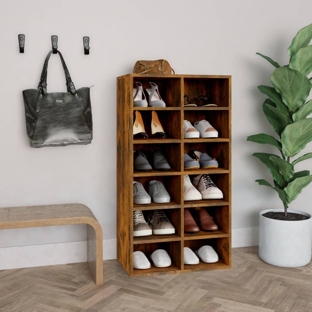 Lumarko Szafka na buty, przydymiony dąb, 54x34x100,5 cm