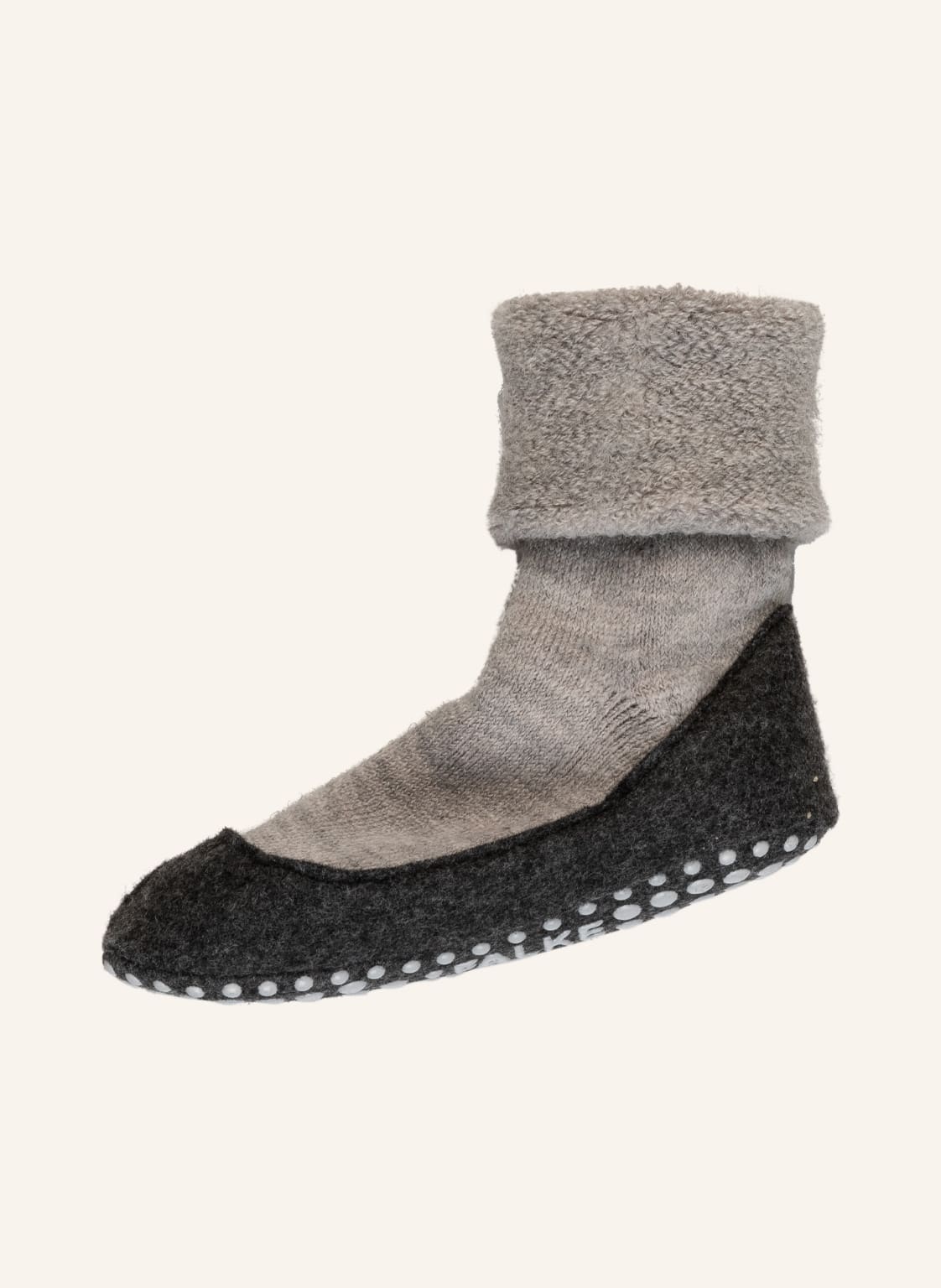 Falke Skarpety Antypoślizgowe Cosyshoe Z Wełny Merino grau