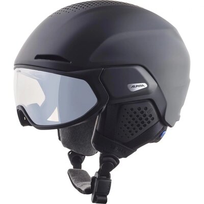 Alpina Unisex-dorosły kask narciarski Alto V, czarny matowy, 59-63