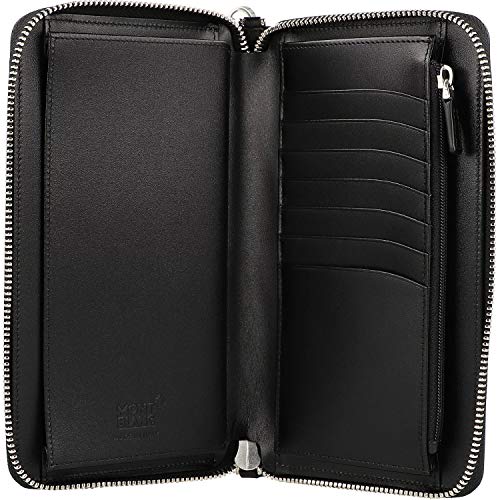 Montblanc Meisterstück Compact Travel Wallet BK Portfel, Dorośli Unisex, Czarny (Czarny), Jeden Rozmiar