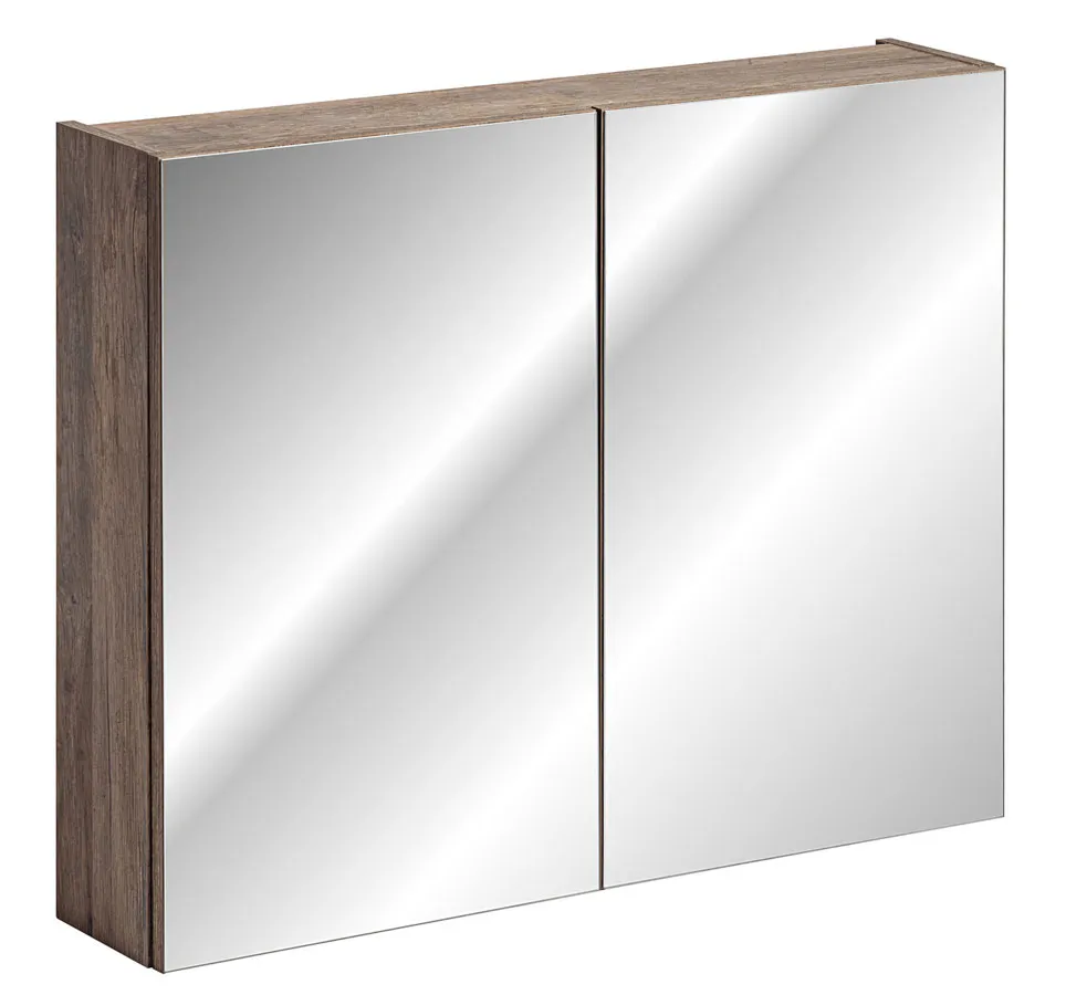 Szafka łazienkowa z lustrem dąb vintage E7-D44