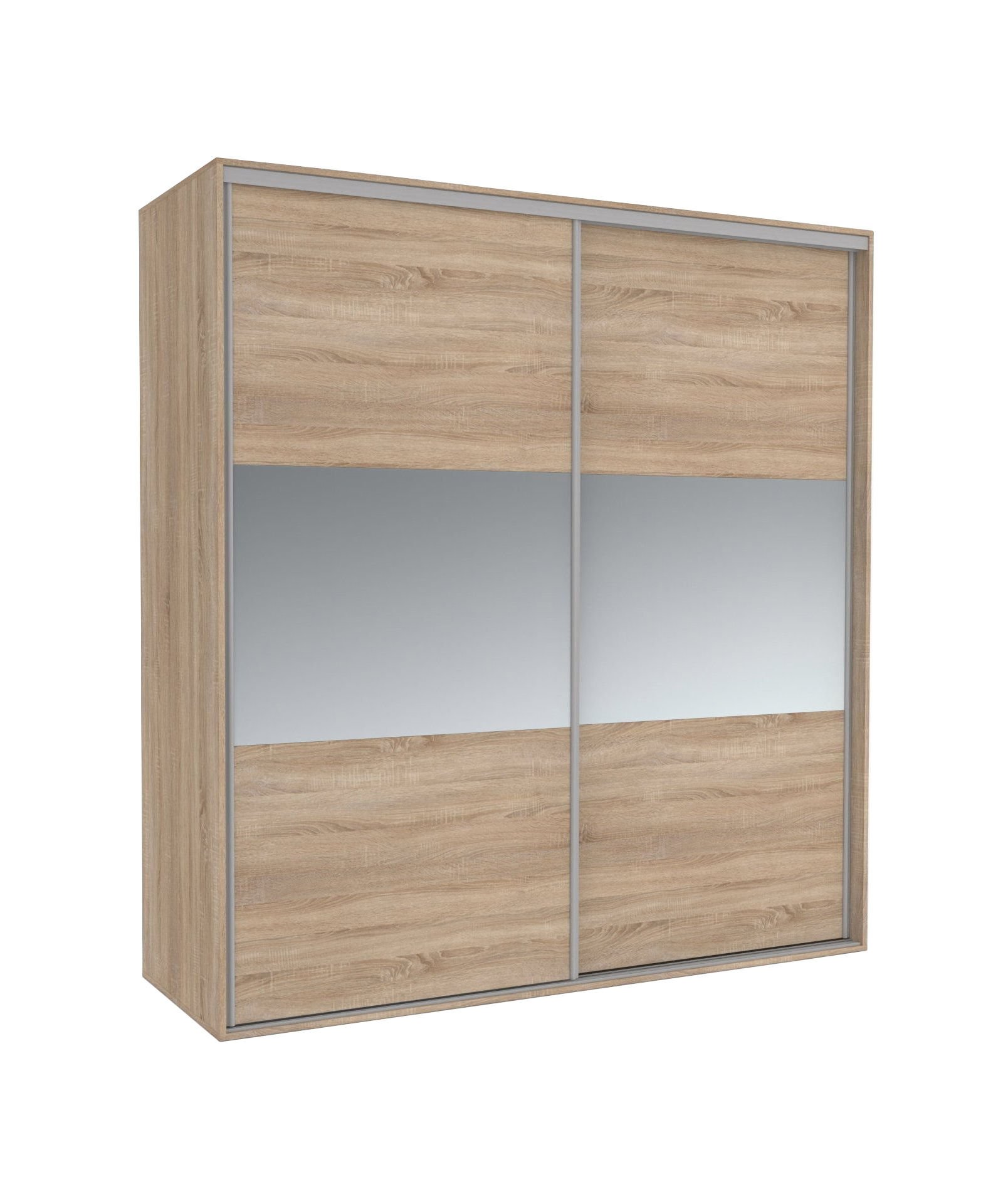 Szafa Tivoli 200X210 S/4Ds/2L Dąb Sonoma / Lustro