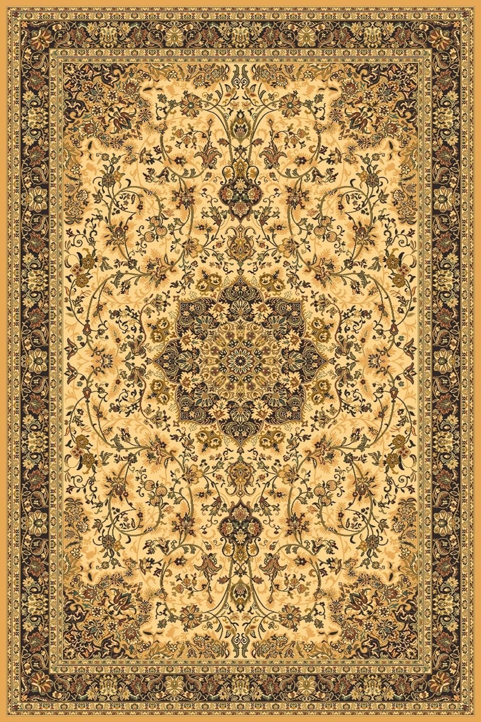 Dywan wełniany Polonia Kordoba beżowo-brązowy 200 x 300 cm