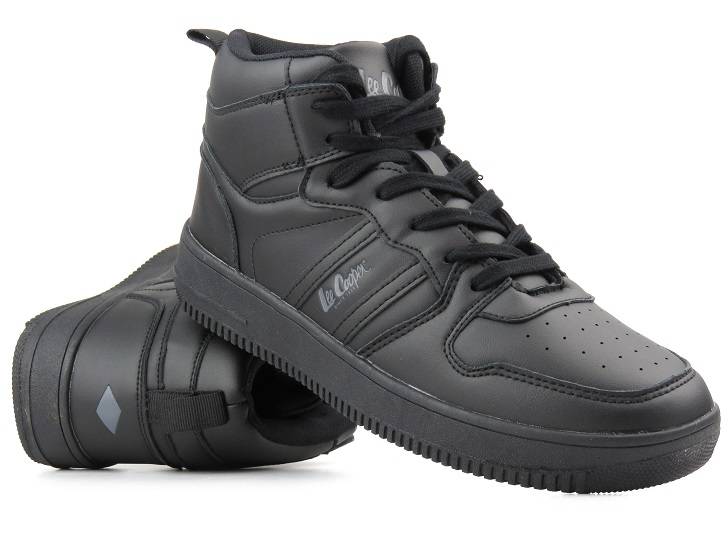Zimowe buty męskie sportowe - LEE COOPER LCJ-22-29-1307M, czarne - Lee Cooper