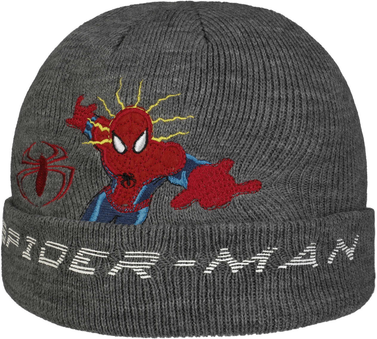 Czapka z Mankietem Spider-Man Kids, szary, One Size