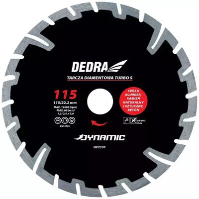 Dedra Tarcza diamentowa TURBO S HP2131 1801do1900-72-uniw