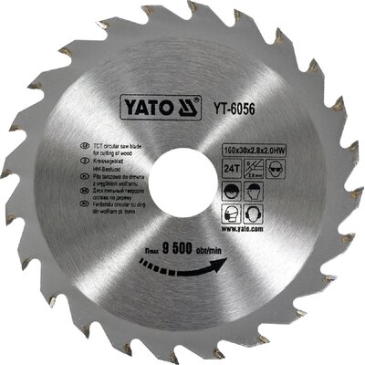 YATO PIŁA TARCZOWA Z WĘGLIKIEM 160X24X30 MM (YT-6056)