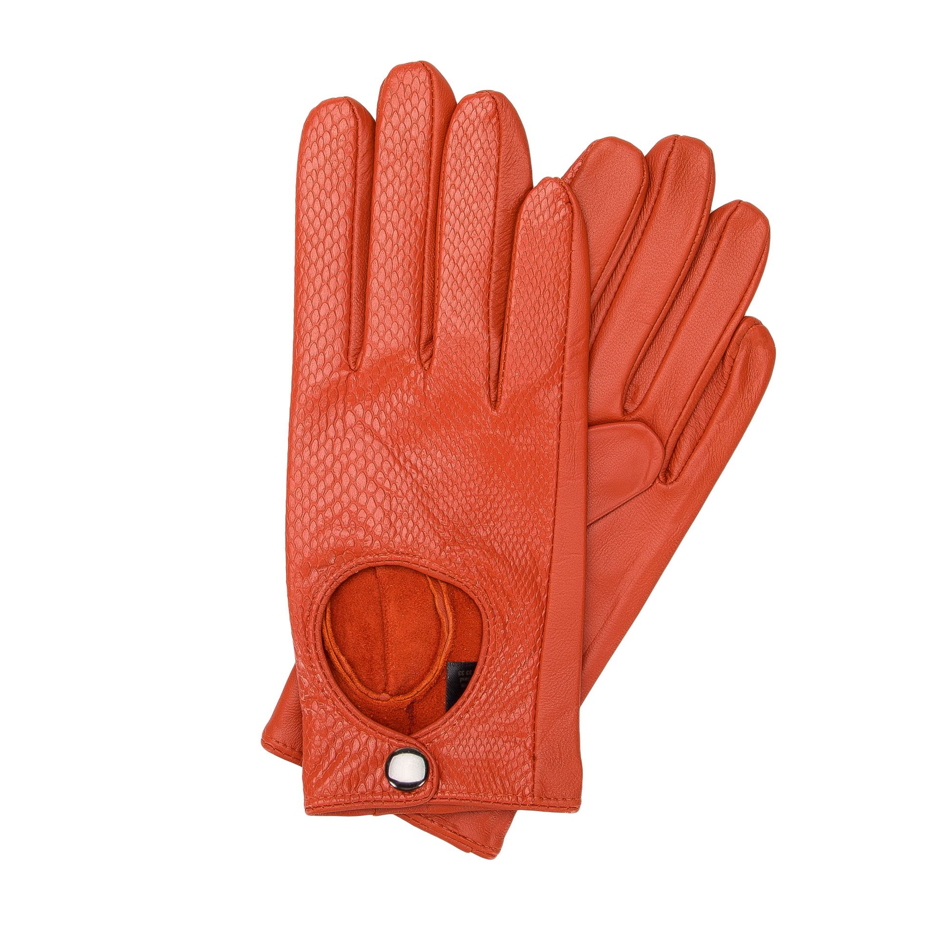 Damskie rękawiczki skórzane samochodowe klasyczne