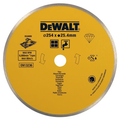 DeWalt Tarcze do cięcia na mokro płytek ceramicznych, porcelany i kamienia DT373 (DT3734)