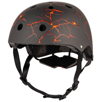 Kask rowerowy HORNIT Lava LAS828 Czarno-pomarańczowy dla Dzieci  rozmiar S)