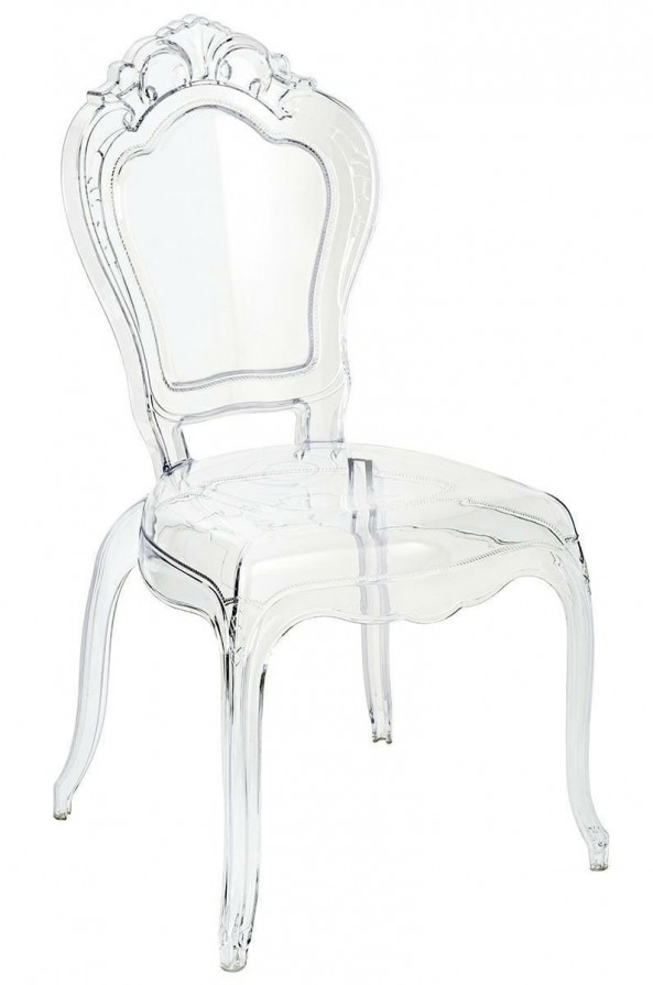 Krzesło przezroczyste KING transparentne - poliwęglan