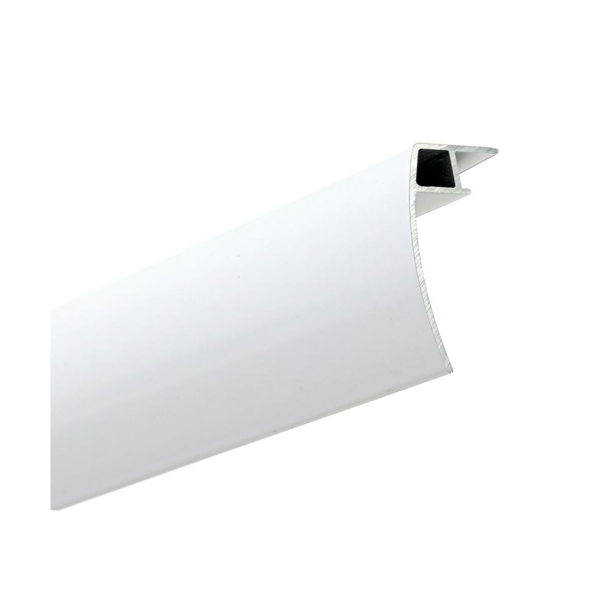 Osłona szyny sufitowej aluminiowej 200 cm biała 50 mm Kowalski