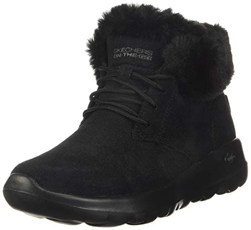 Skechers Damskie buty zimowe 15506, Czarny Black Suede Trim Bbk, 36.5 EU