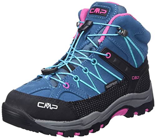 CMP Dziecięce buty trekkingowe Rigel Mid Shoe Wp dla dzieci, uniseks, Deep Lake Baltic Kids, 30 EU