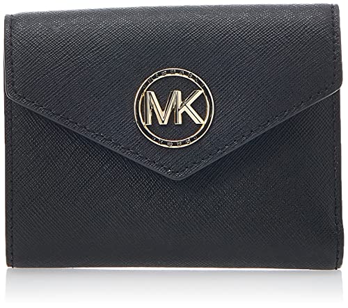 Michael Kors Women's 34S1GNME6LBLACK Tri-Fold Wallet, czarny, średni