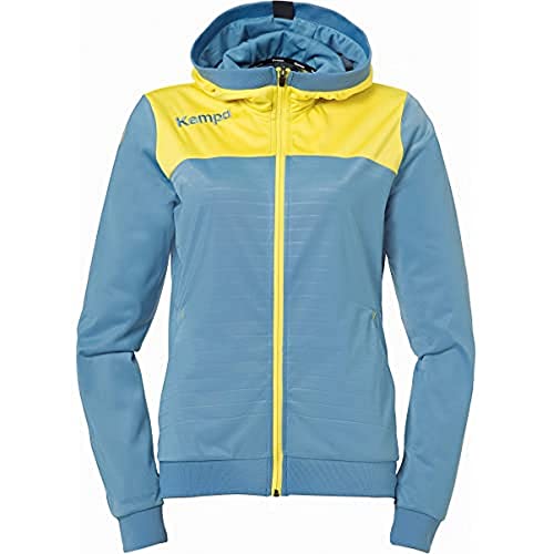 Kempa Damska kurtka EMOTION 2.0 bluza z kapturem WOMEN kurtka, dove niebieski/limonkowy, XL