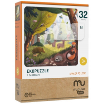 Ekopuzzle 32 el. Spacer po lesie Muduko