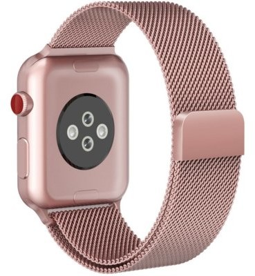 Pasek TECH-PROTECT MilaneseBand do Apple Watch 6/7/8/9/10/SE/Ultra 1/2 (44/45/46/49mm) Różowe złoto