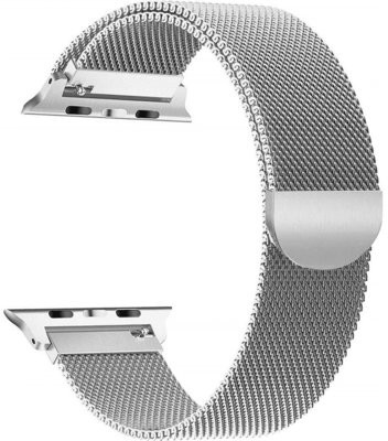 Pasek TECH-PROTECT MilaneseBand do Apple Watch 6/7/8/9/10/SE/Ultra 1/2 (44/45/46/49mm) Srebrny