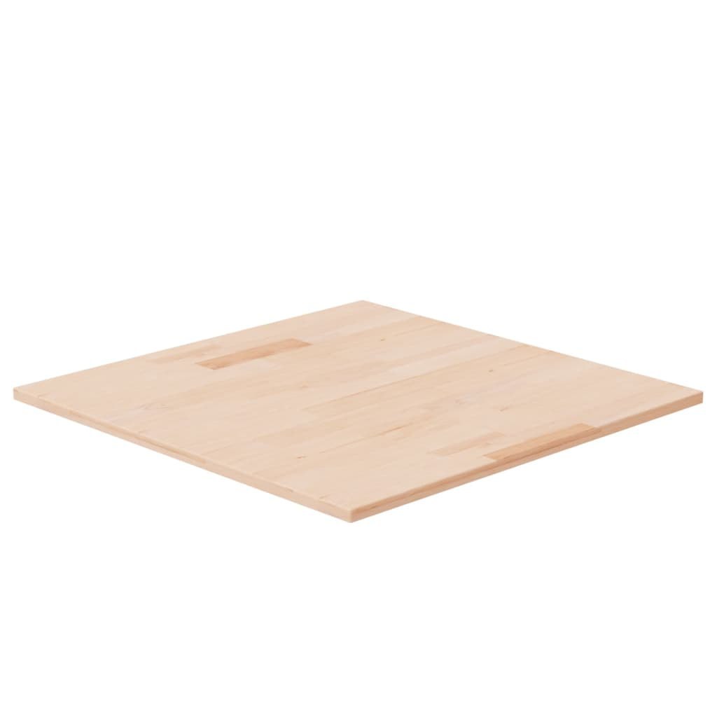 Kwadratowy blat do stolika, 60x60x1,5 cm, surowe drewno dębowe