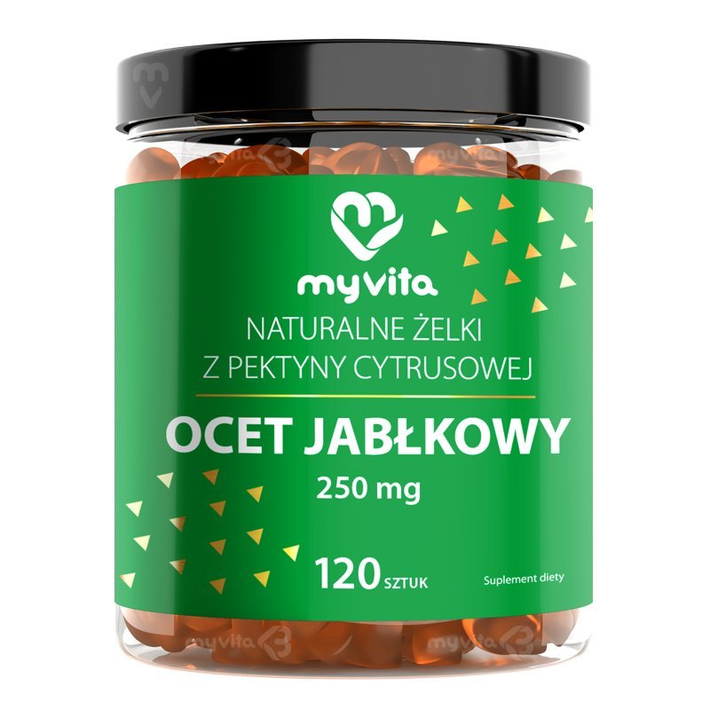 MyVita ocet jabłkowy żelki x 120 szt