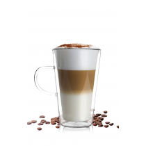 Vialli Design Amo, Szklanka z podwójnymi ściankami do Caffe Latte, 320 ml