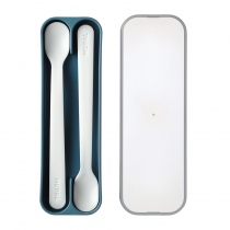 Mepal Mepal Mio Deep Blue 2 Szt Granatowe Łyżeczki Do Karmienia Dzieci I Niemowląt Plastikowe