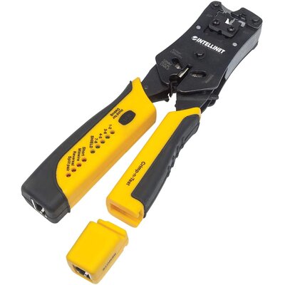 Intellinet INTELLINET ZACISKARKA WTYKÓW RJ45/RJ11/RJ12/RJ22 Z TESTEREM OKABLOWANIA 780124
