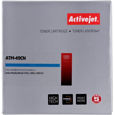 ActiveJet Toner ATM-49CN (zamiennik Konica Minolta TNP49C; Supreme; 12000 stron; błękitny) ATM-49CN