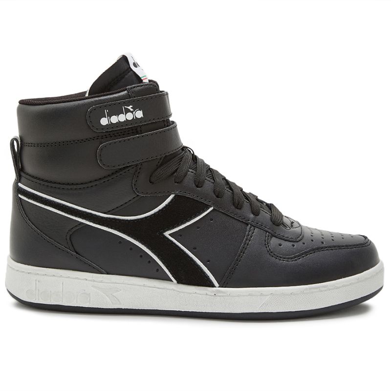 Buty Diadora Magic Basket Mid Icona Leather 501.178566-C0200 - biało-czarne