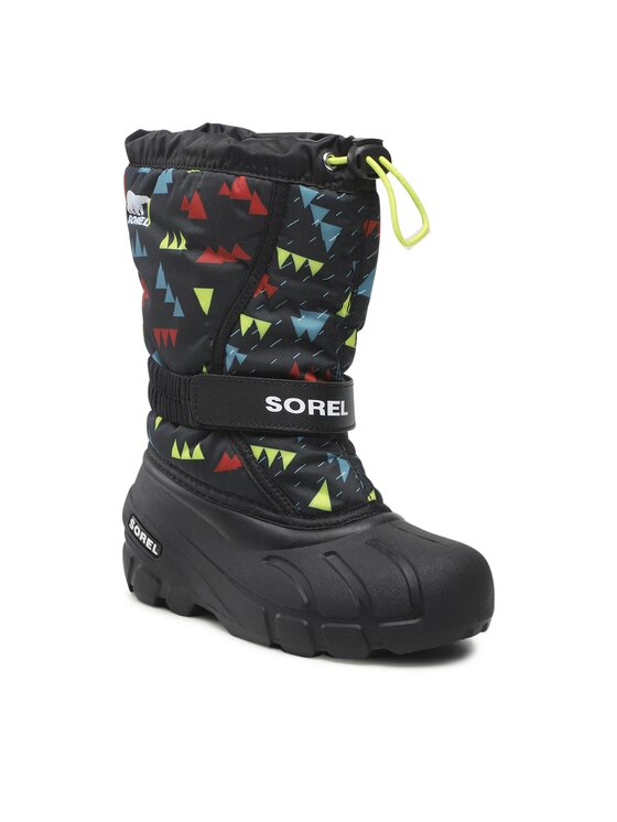 Sorel Śniegowce Youth Flurry Print NY3504 Czarny