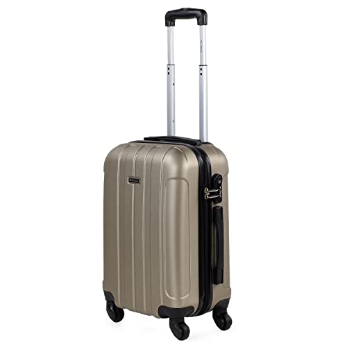 ITACA - Walizka Sztywna kabina podróżna 4 koła Wózek 55 cm ABS Gładki. Bagaż ręki. Odporny i lekki uchwyt 2 Uchwyty Kłódka. Tani Ryanair, 771150