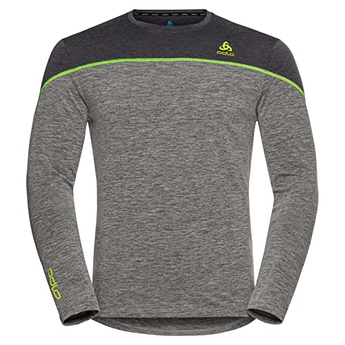 Odlo Męska koszulka z długim rękawem Bl Top Crew Neck L/S Revelstoke Pw 150
