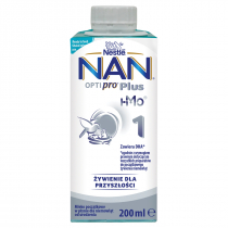 Nestle Nan Optipro Plus 1 HMO Mleko początkowe w płynie dla niemowląt od urodzenia 200 ml