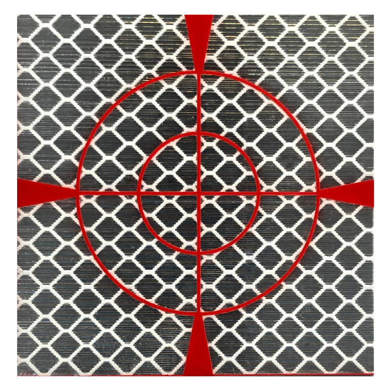 Folia dalmiercza biało-czerwona 60mm x 60mm - 50 sztuk ( 1,62zł netto / sztuka )