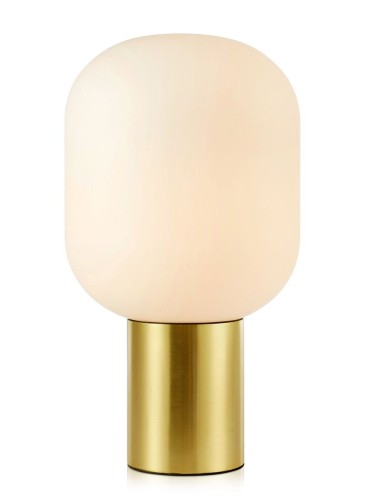 Markslojd Lampa stołowa Brooklyn 107868 złota oprawa w minimalistycznym stylu 107868