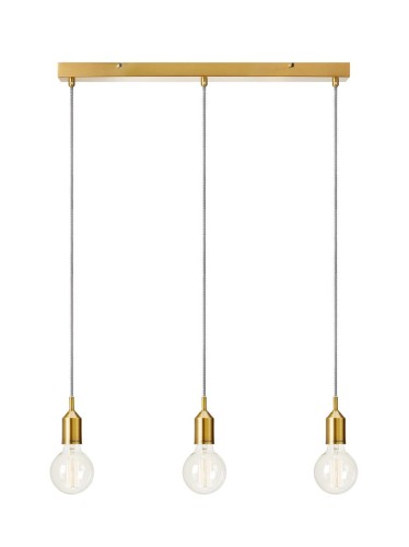 Markslojd lampa wisząca Bronx 3L 3xE27 linia brąz 108097